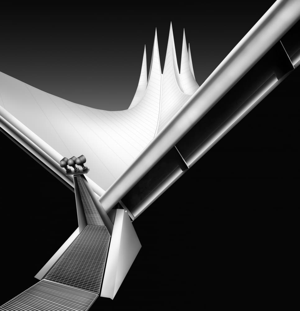 Abstract Architectural Forms by jordiegeatorrent — canvas wall art