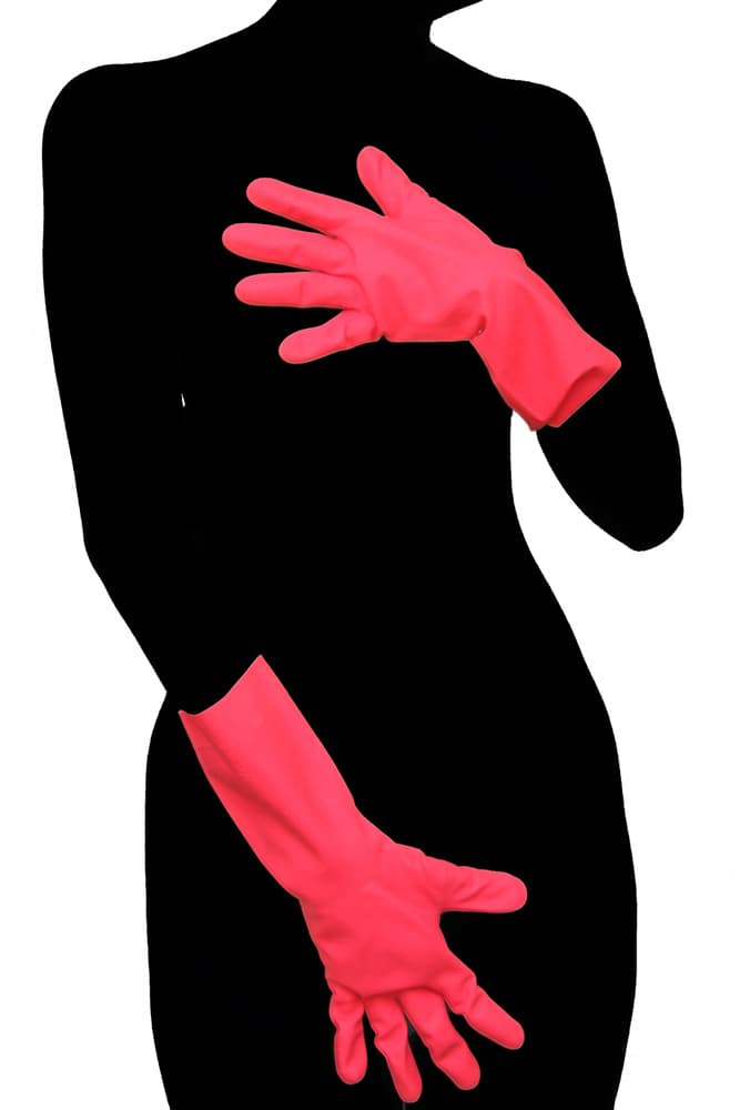Bold Silhouette Red Gloves by David McCracken — canvas wall art