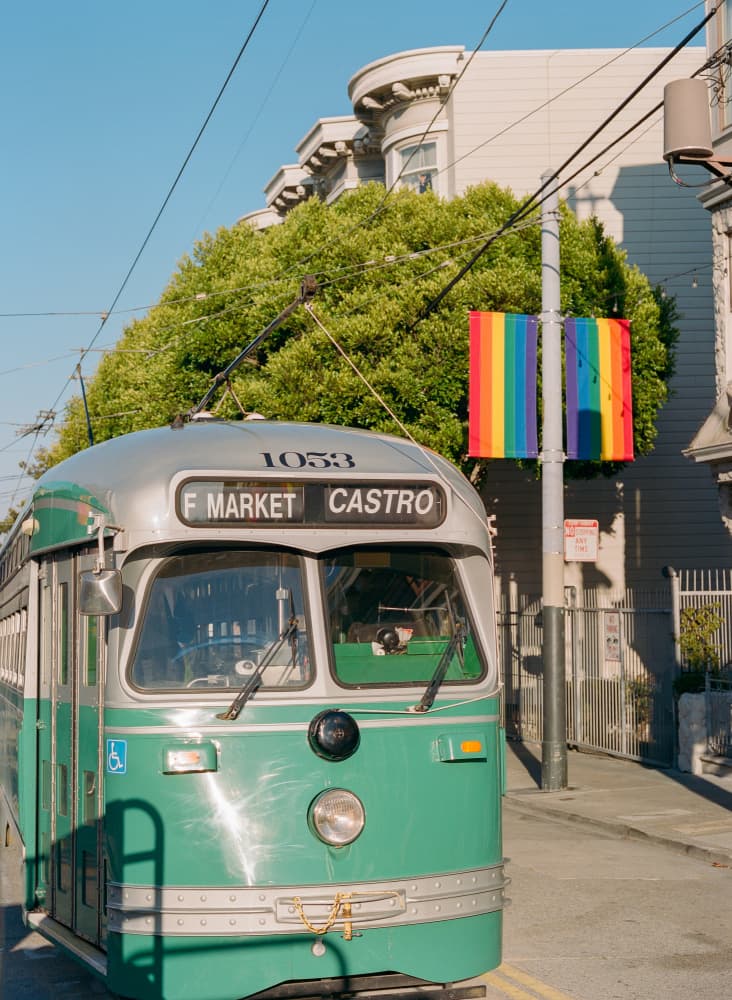 San Francisco Castro Trolley by Bethany Young — canvas wall art