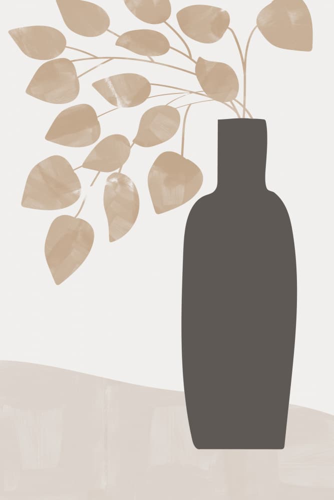 Modern Botanical Arrangement by Melloi Art Prints — canvas wall art