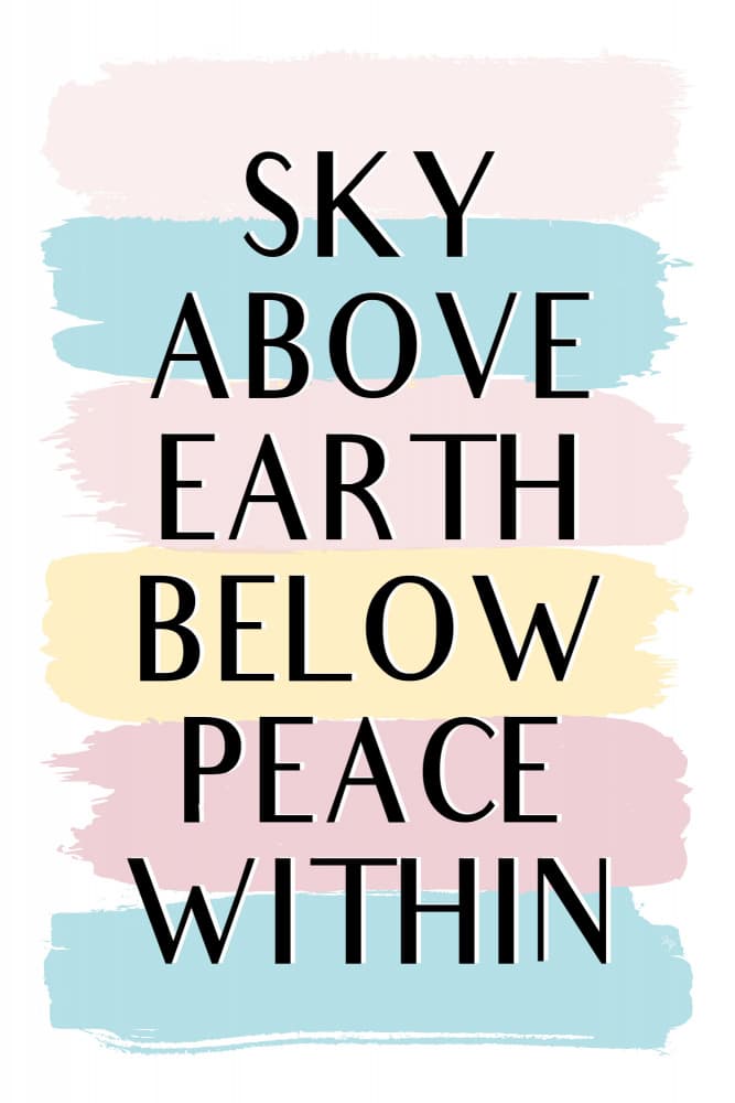 Sky Earth Peace Within by Martina — canvas wall art