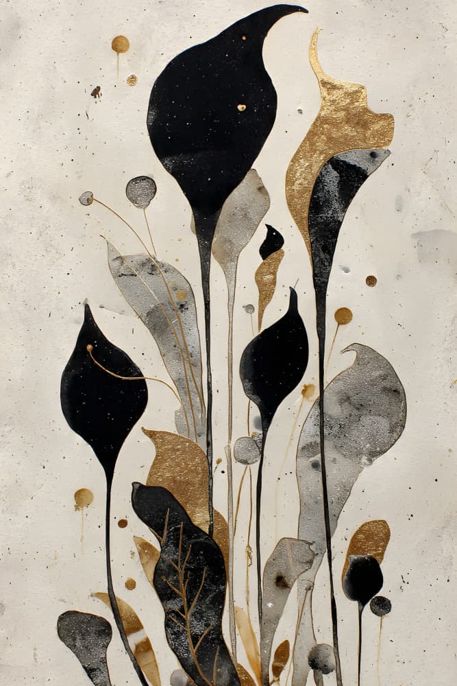 Ethereal Petal Strata by Miguel Bruzual — canvas wall art