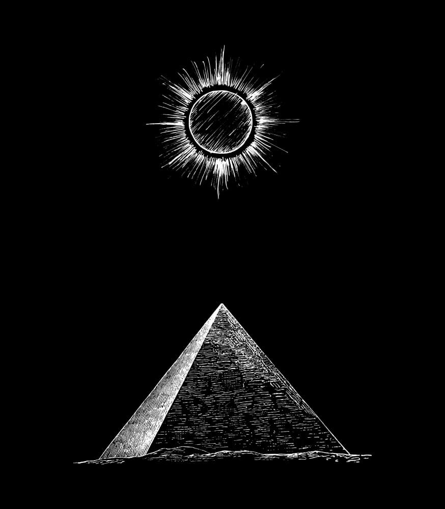 Kemit Pyramid by Hussein Abdel Aal — canvas wall art