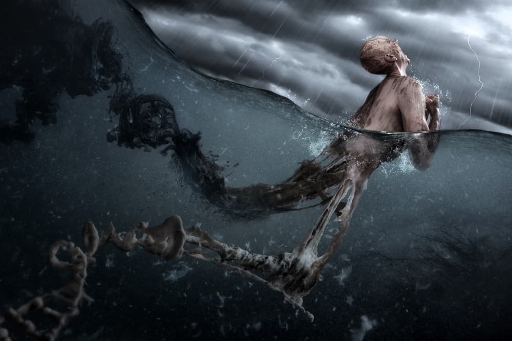 Surreal Storm Rebirth by Christophe Kiciak — canvas wall art