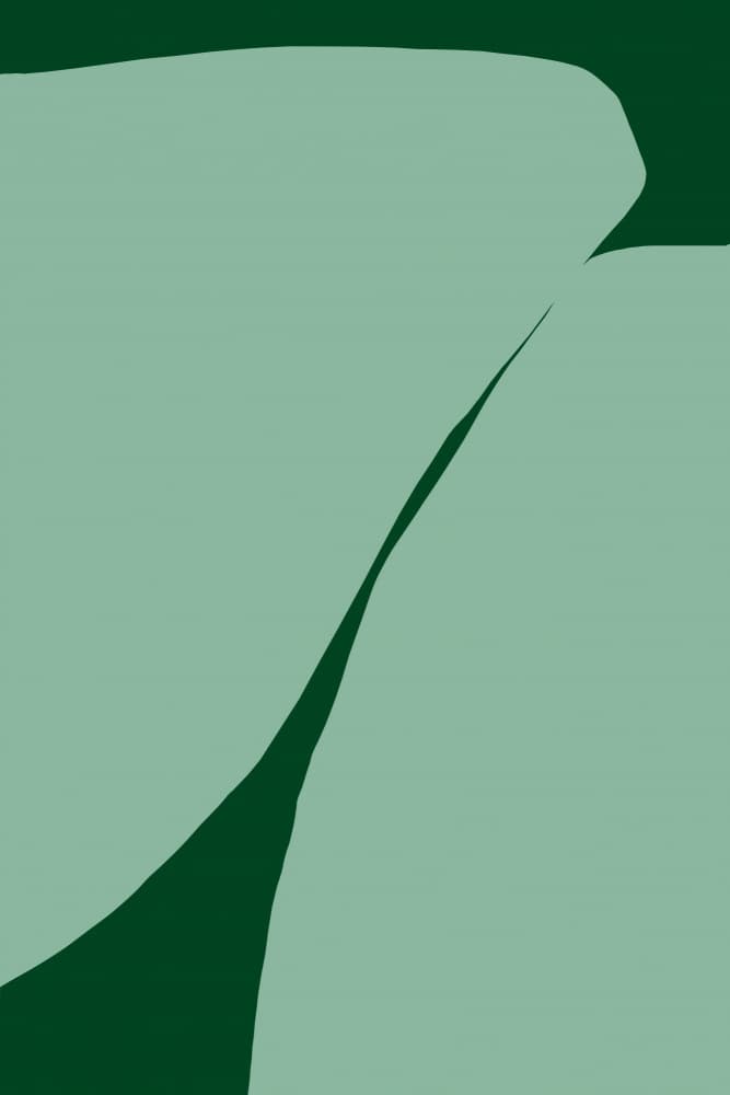 Modern Green Flow by Treechild — canvas wall art