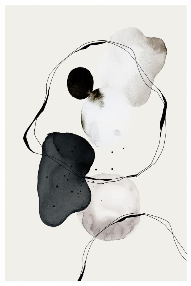 Monochrome Dance by THE MIUUS STUDIO — canvas wall art
