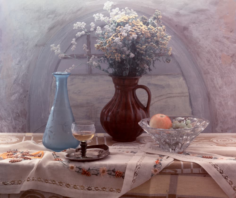 Cozy Table Still Life by UstinaGreen — canvas wall art