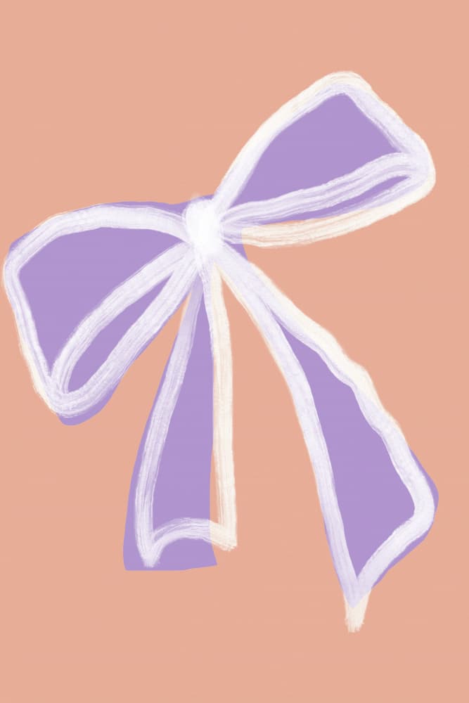 Purplebow by Treechild — canvas wall art