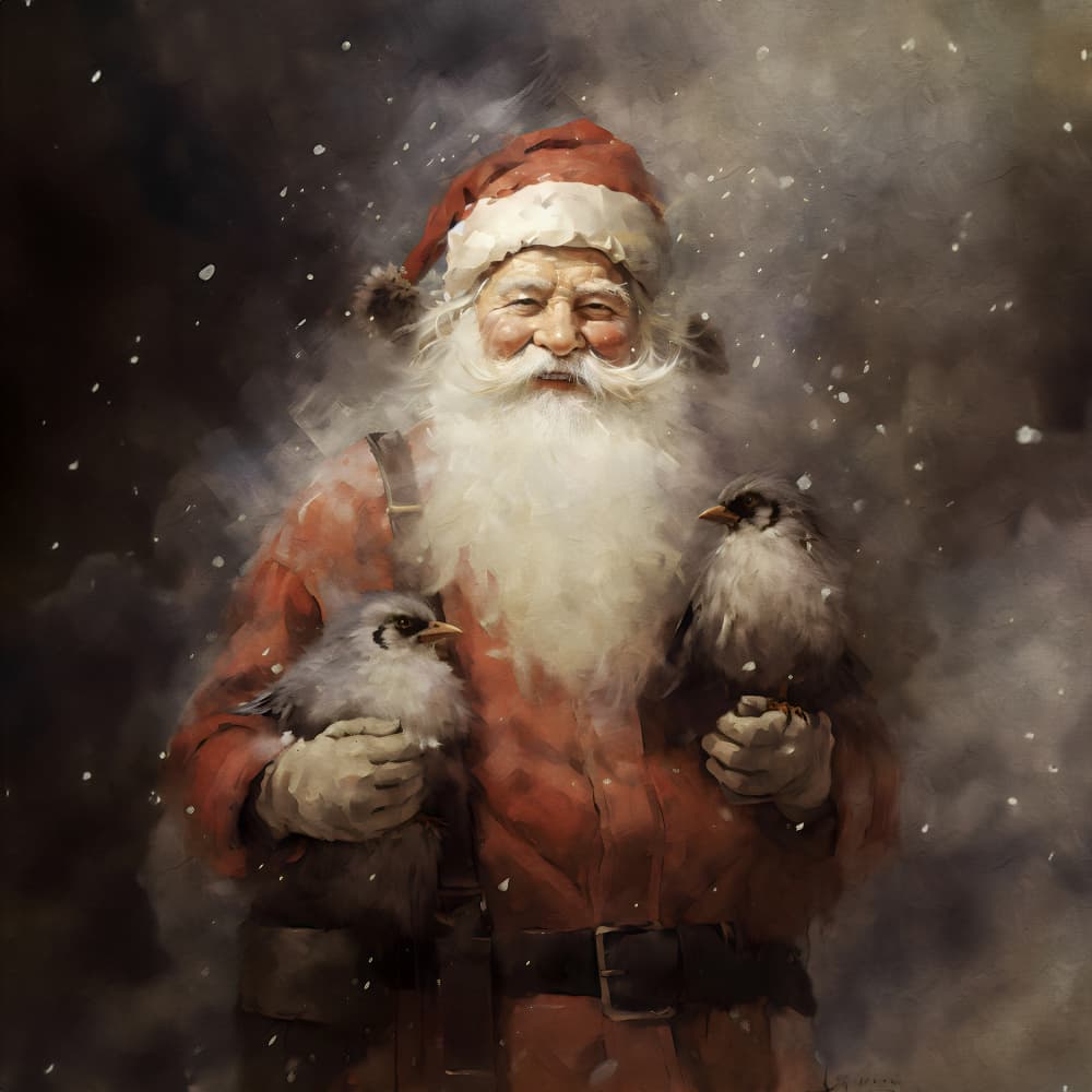 Santa6 by Emel Tunaboylu — canvas wall art