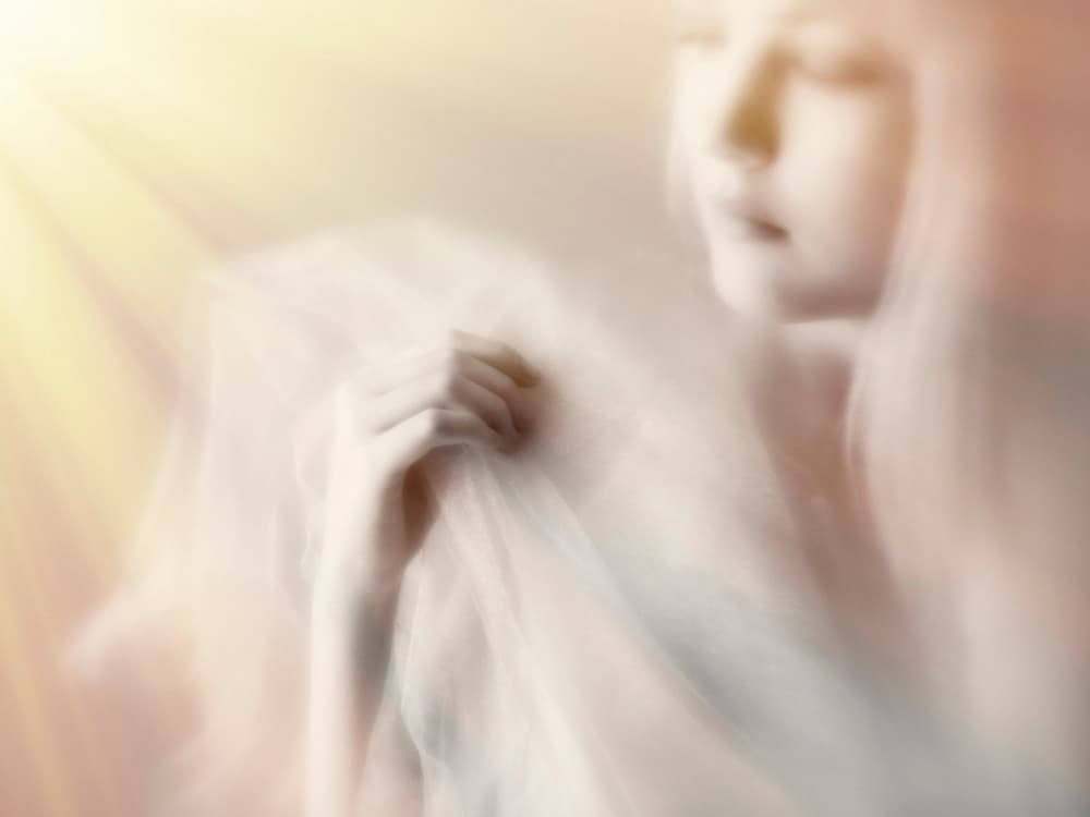 Ethereal Woman In Light by Mel Brackstone — canvas wall art