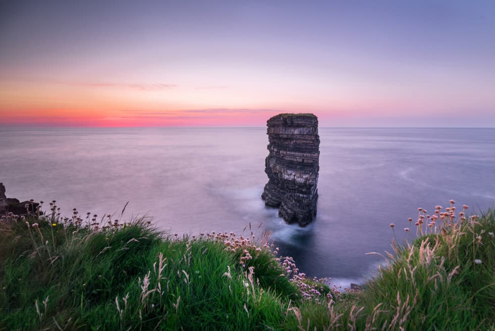 Dramatic Sea Stack Sunset by Kristin Gray — canvas wall art