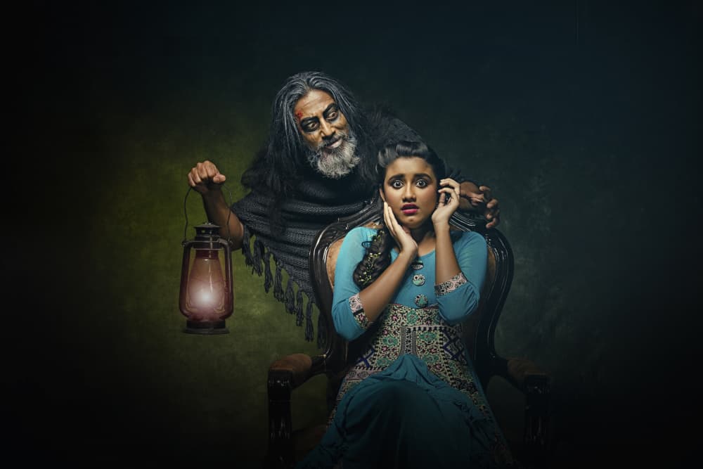 Fearful Stranger Encounter by PARTHA BHATTACHARYYA — canvas wall art