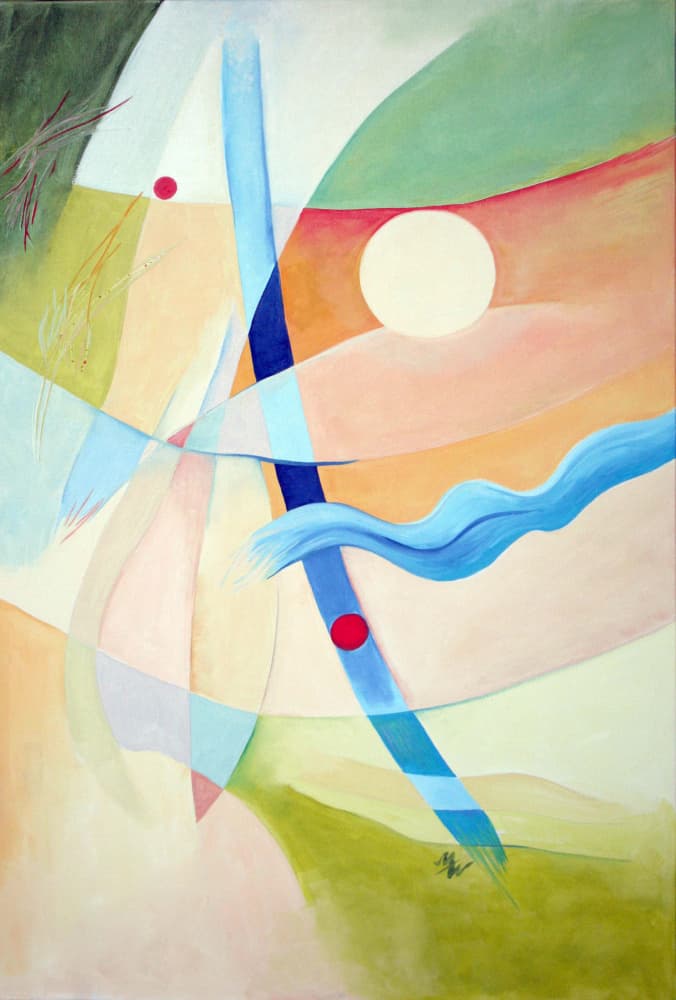 Abstract Light and Flow by Marina Nelson — canvas wall art