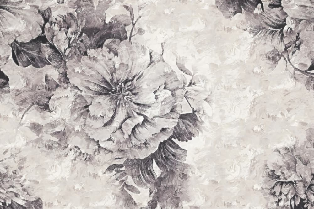 Elegant Gray Blooms by Rafal Kulik — canvas wall art