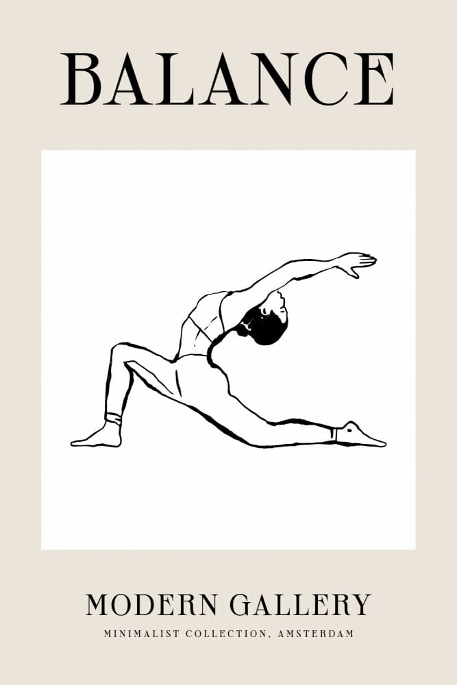 Balance(yoga) by Treechild — canvas wall art