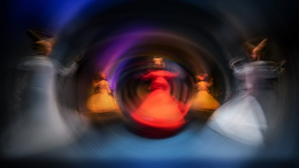 Whirling Dream Dresses by Mohamed Shawki — canvas wall art