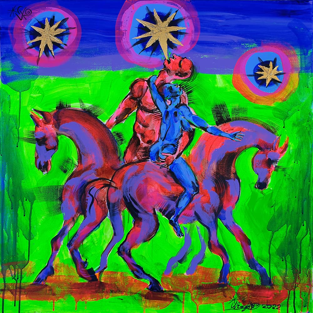 Colorful Celestial Riders