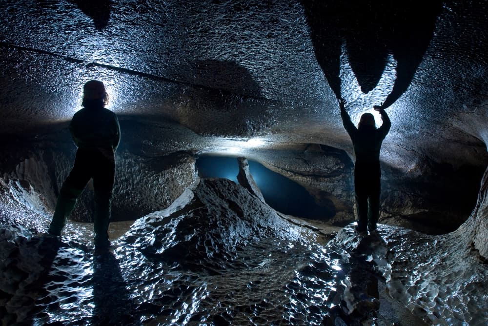 Mysterious Cave Adventure by Christian Roustan (Kikroune) — canvas wall art