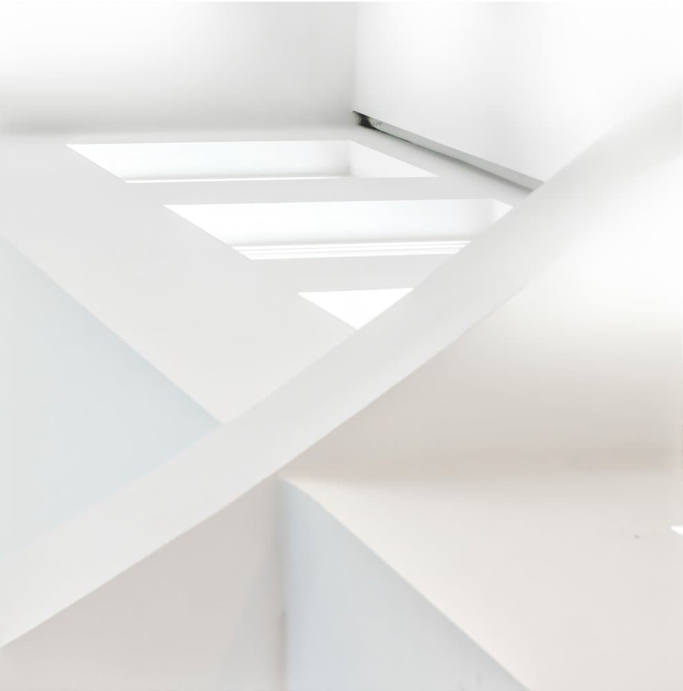 Sleek White Geometry by Anita Martin AnnaPileaFotografie — canvas wall art