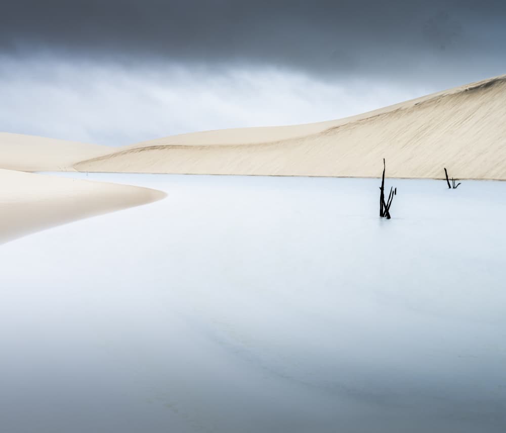Still Desert Lagoon by Robert Bolton — canvas wall art