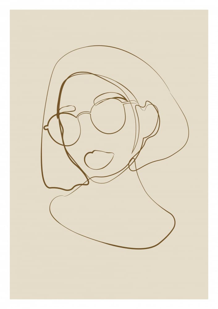 Female portrait by NKTN — canvas wall art