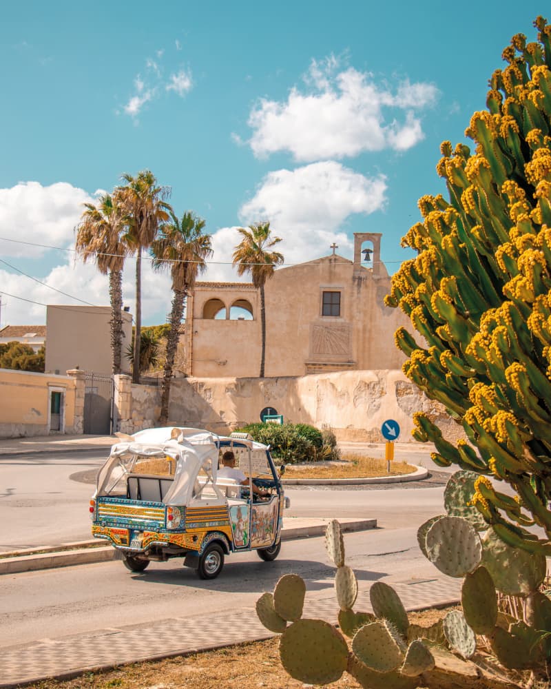 Sicilian Ape Car Scene by Gabor Estefan — canvas wall art