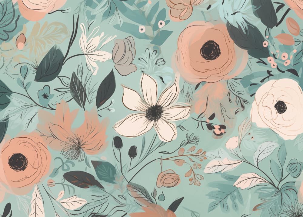 Delicate Botanical Blooms by Andreas Magnusson — canvas wall art