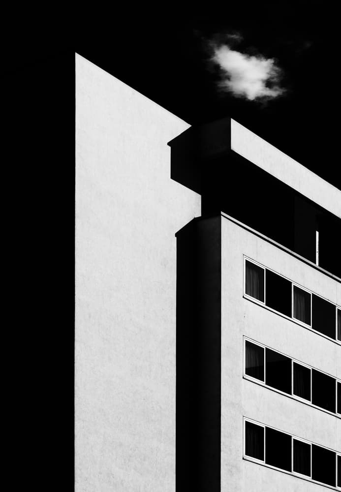Geometric Building Cloud by Jeroen van de Wiel — canvas wall art