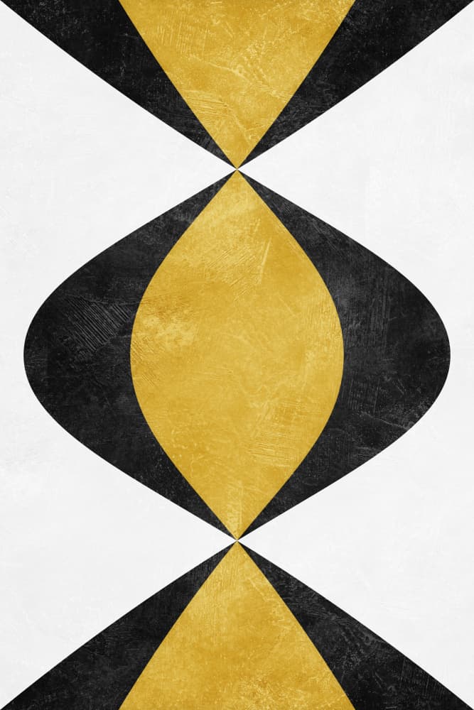 Modern Gold Hourglass