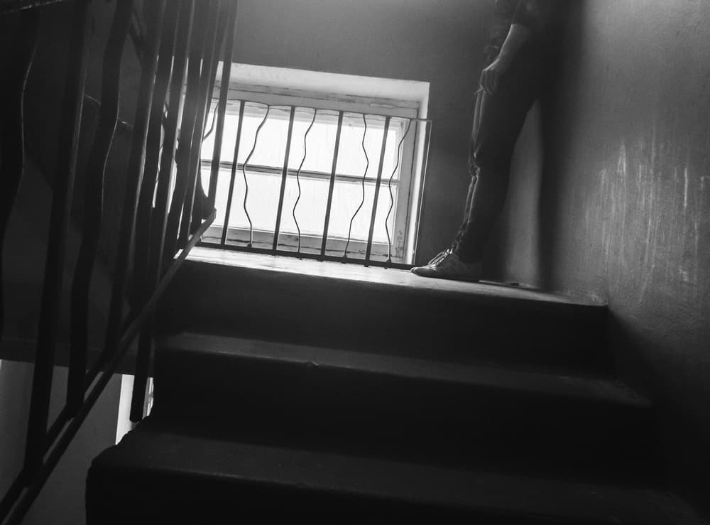 Stairwell Window Light by Karina Aleksandrova — canvas wall art