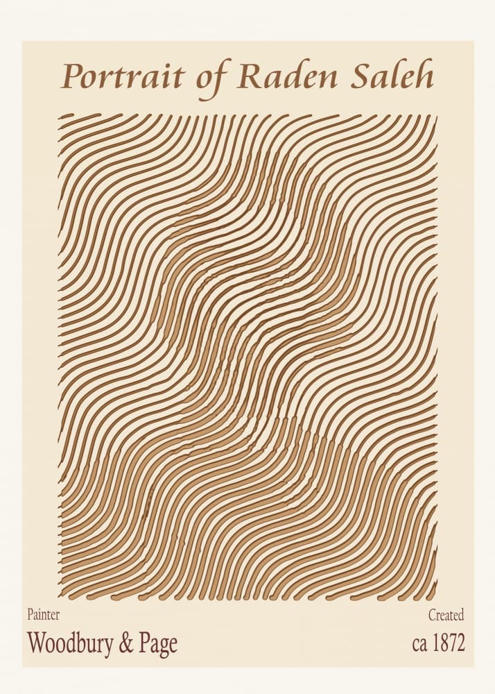 Wavy Line Portrait by Doa Project — canvas wall art