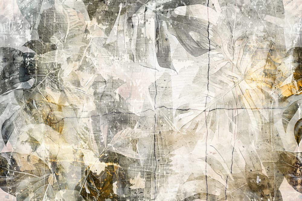Aged Botanical Grunge by Rafal Kulik — canvas wall art