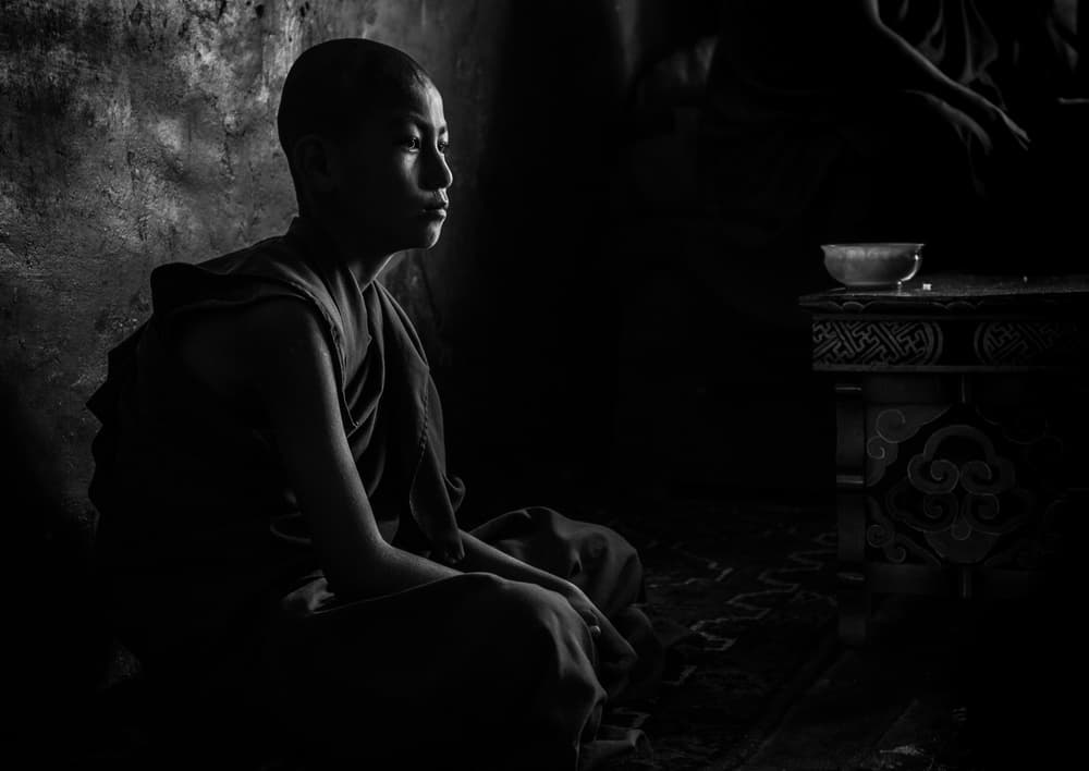 Monk in Quiet Light by Marco Tagliarino — canvas wall art