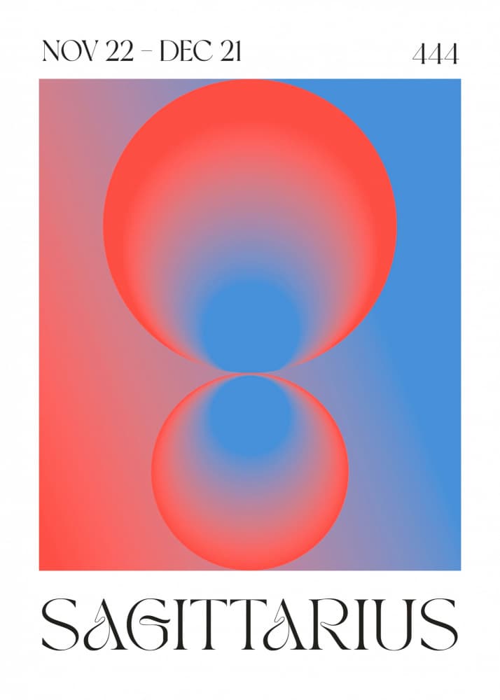 Cosmic Sagittarius Balance by Valeria Castillo — canvas wall art