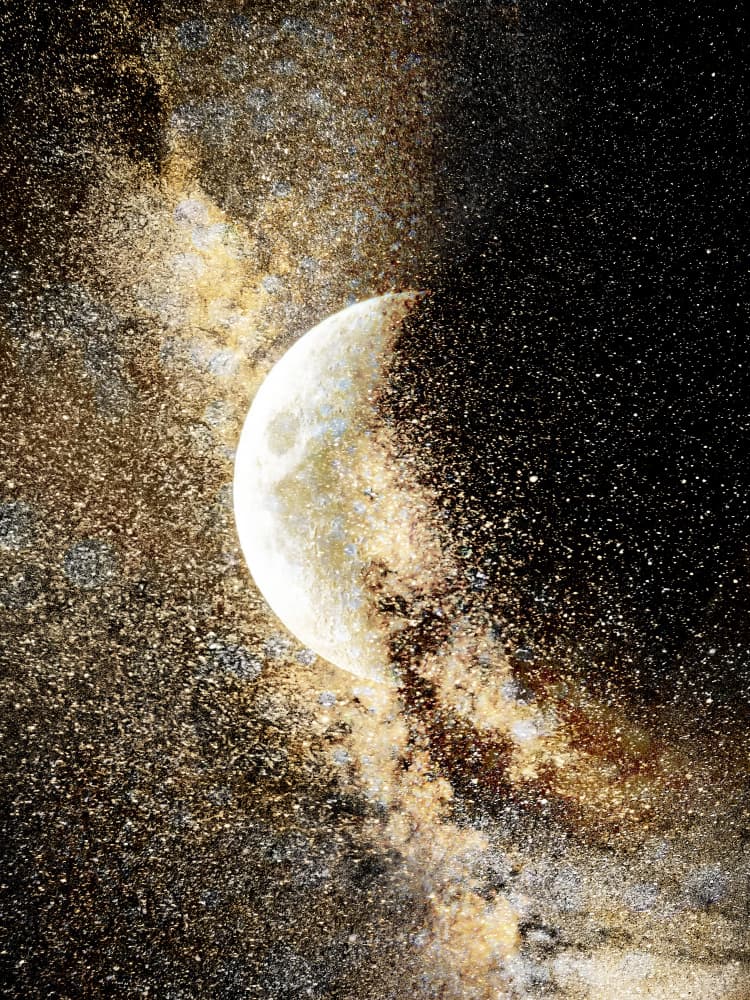 Cosmic Moon Dust by Gemma Bardot — canvas wall art