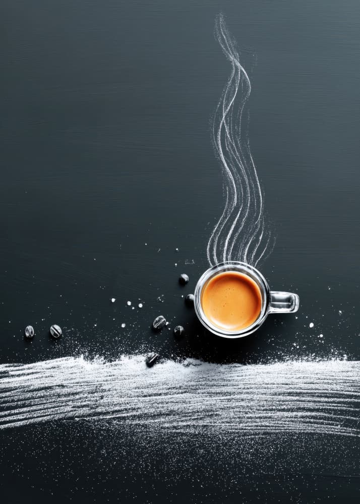 Steaming Espresso Coffee by Justyna Jaszke — canvas wall art