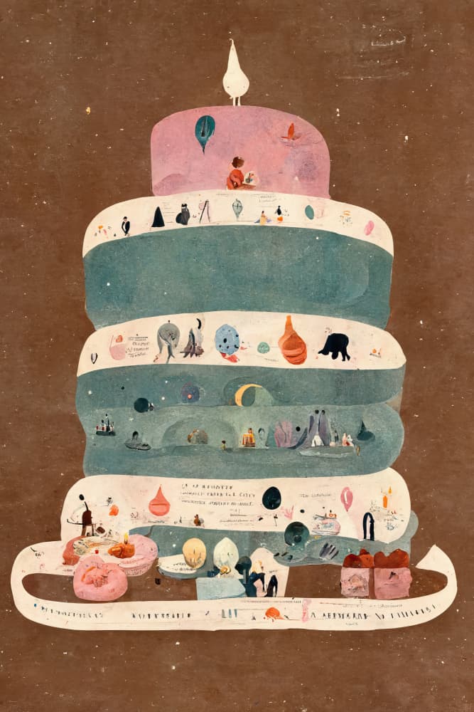 Whimsical Layers by Treechild — canvas wall art