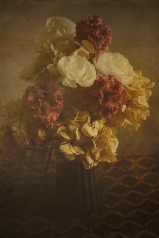 Vintage Floral Bouquet by Enrico Sottocorna — canvas wall art