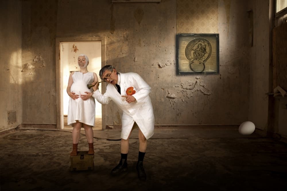 Pregnant Man's Surreal Exam by Christine von Diepenbroek — canvas wall art