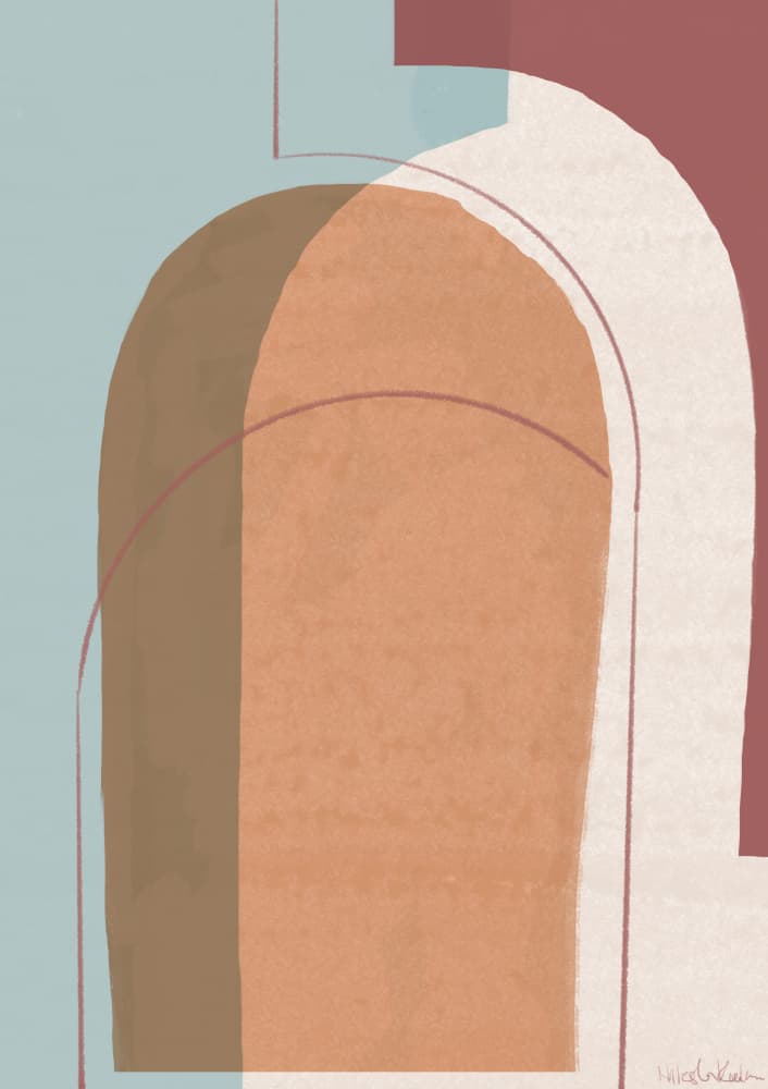 Layered Arch Forms by Nilesh Kulkarni — canvas wall art