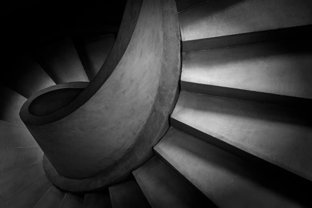 Modern Spiral Staircase by konglingming — canvas wall art