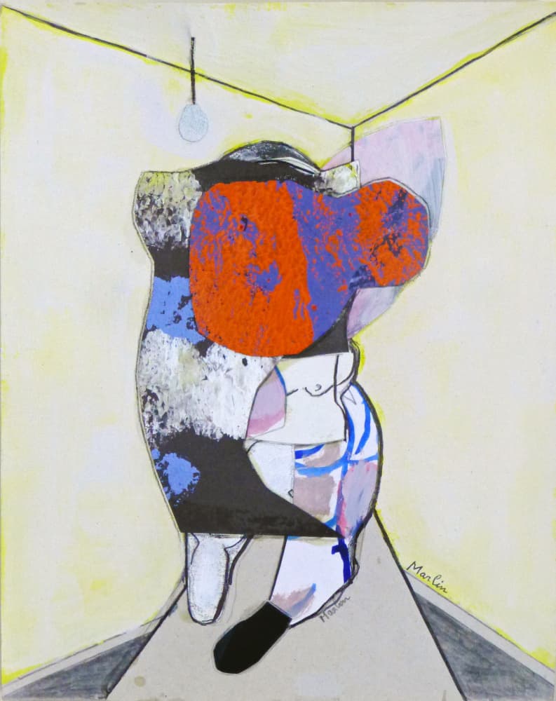 Vibrant Abstract Woman by Pascal Marlin — canvas wall art