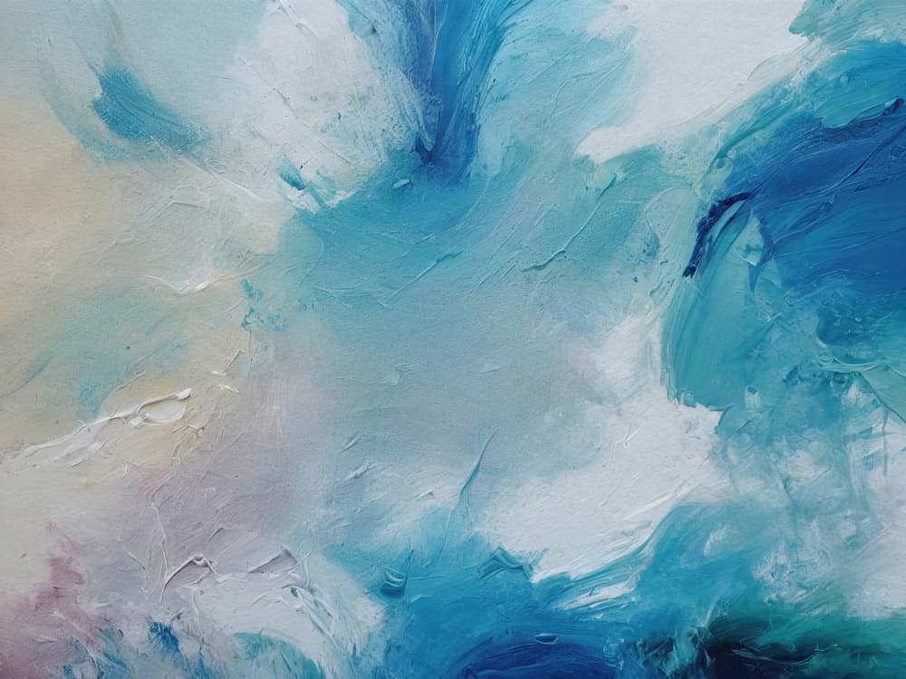 Abstract Blue Serenity by Alpenglow Workshop — canvas wall art