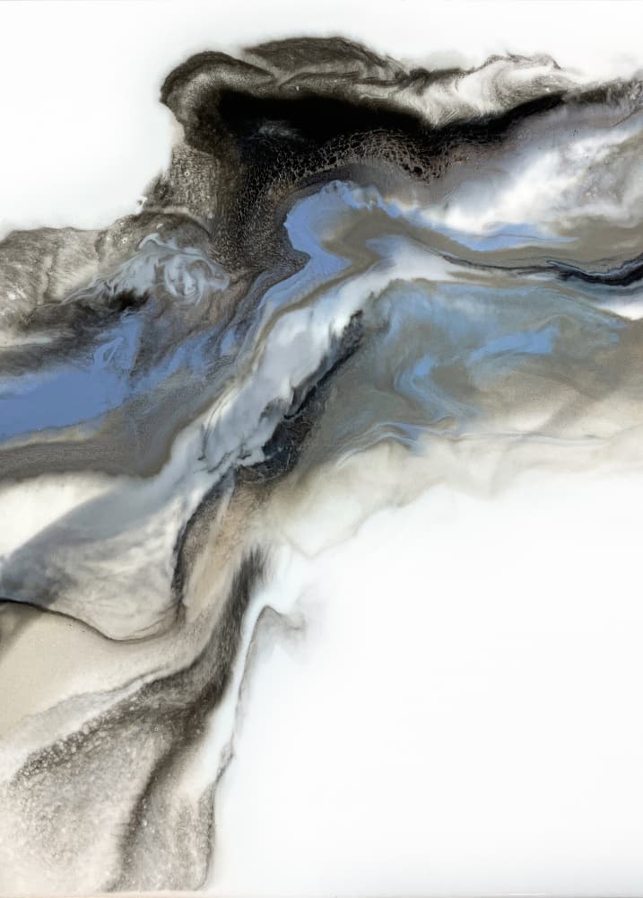 Fluid Marble Flow by Alyson Storms — canvas wall art