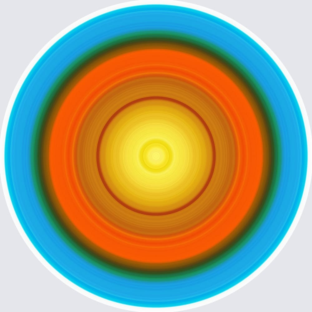 Abstract Sun Circles by PASLIER Morgan — canvas wall art