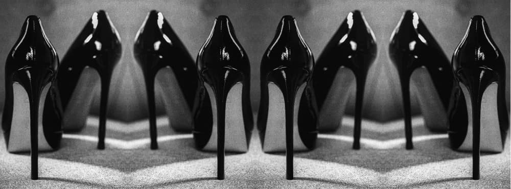 Elegant Black Heels by Erik Schottstaedt — canvas wall art