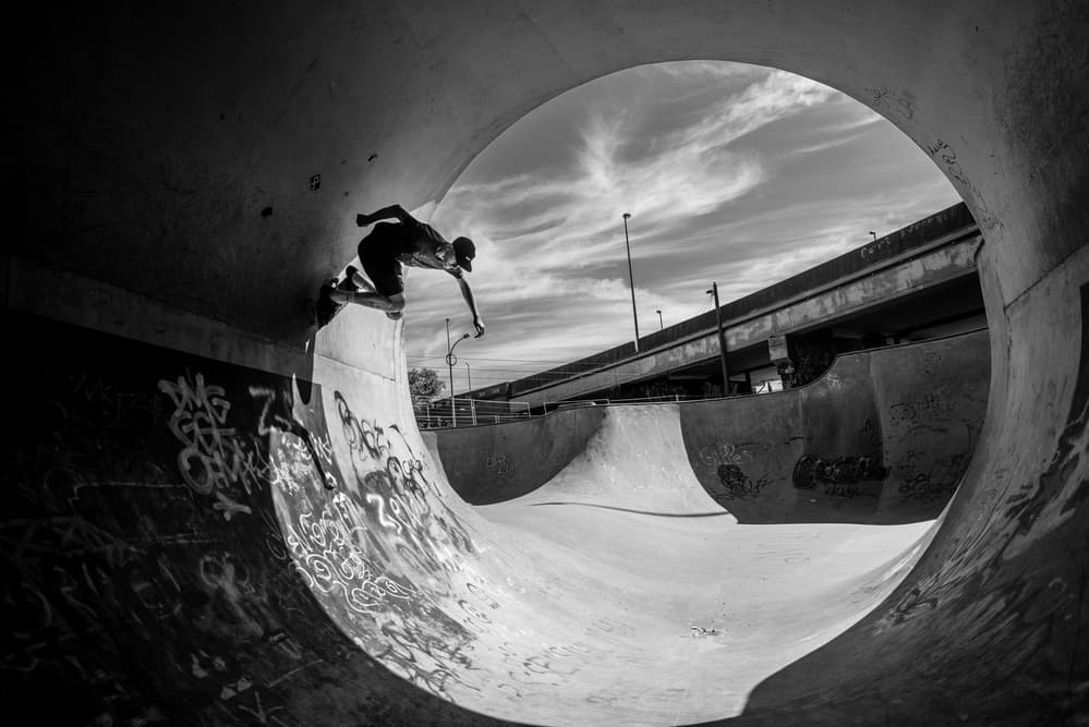 Dynamic Skatepark Action by Eric Verbiest — canvas wall art