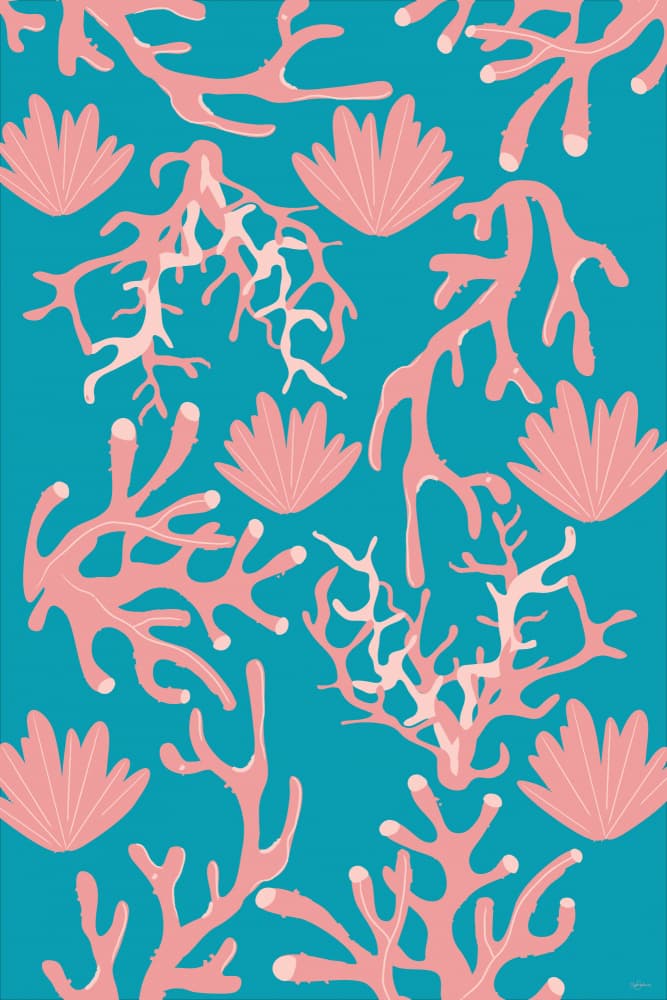 Vibrant Ocean Coral by Sue Skellern — canvas wall art