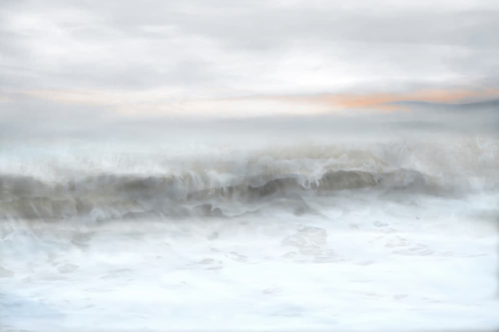 Misty Ocean Waves by Christina Sillen — canvas wall art