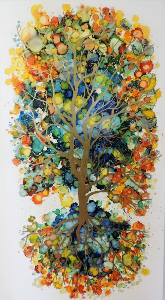 Vibrant Tree of Life by Sylvie Demers — canvas wall art
